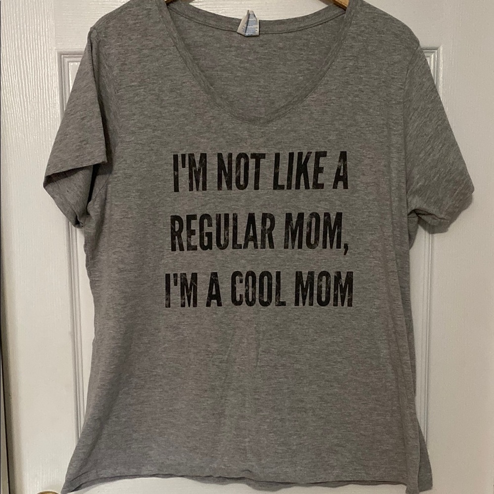 Gray "Cool Mom" Graphic Women's T-shirt